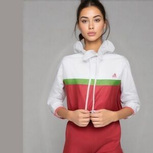 Adidas Climacool 2010 Boston Marathon Hooded Running Windbreaker Sz L